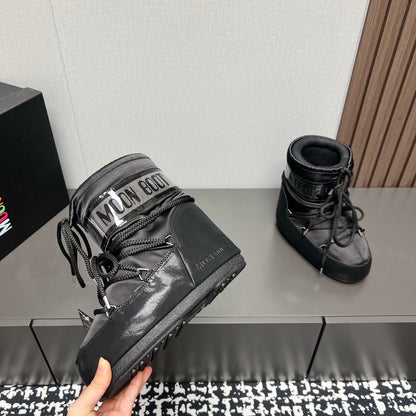 Moon Boot 2024 Autumn/Winter Platform Snow Ankle Boots – 2024FW