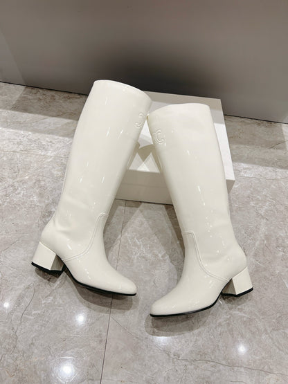 Celine Retro Chunky Heel Knee-High Boots – 24FW