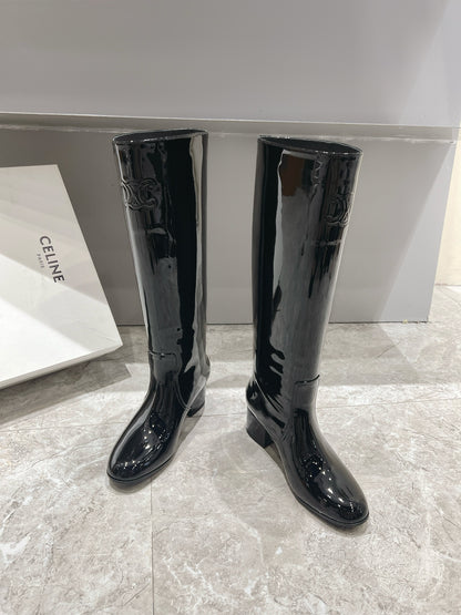 Celine Retro Chunky Heel Knee-High Boots – 24FW