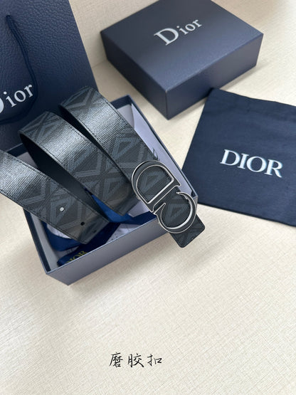 Dior CD Diamond Reversible Belt