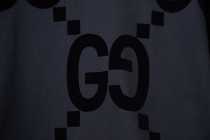 Gucci Classic Double G Flocked Hoodie