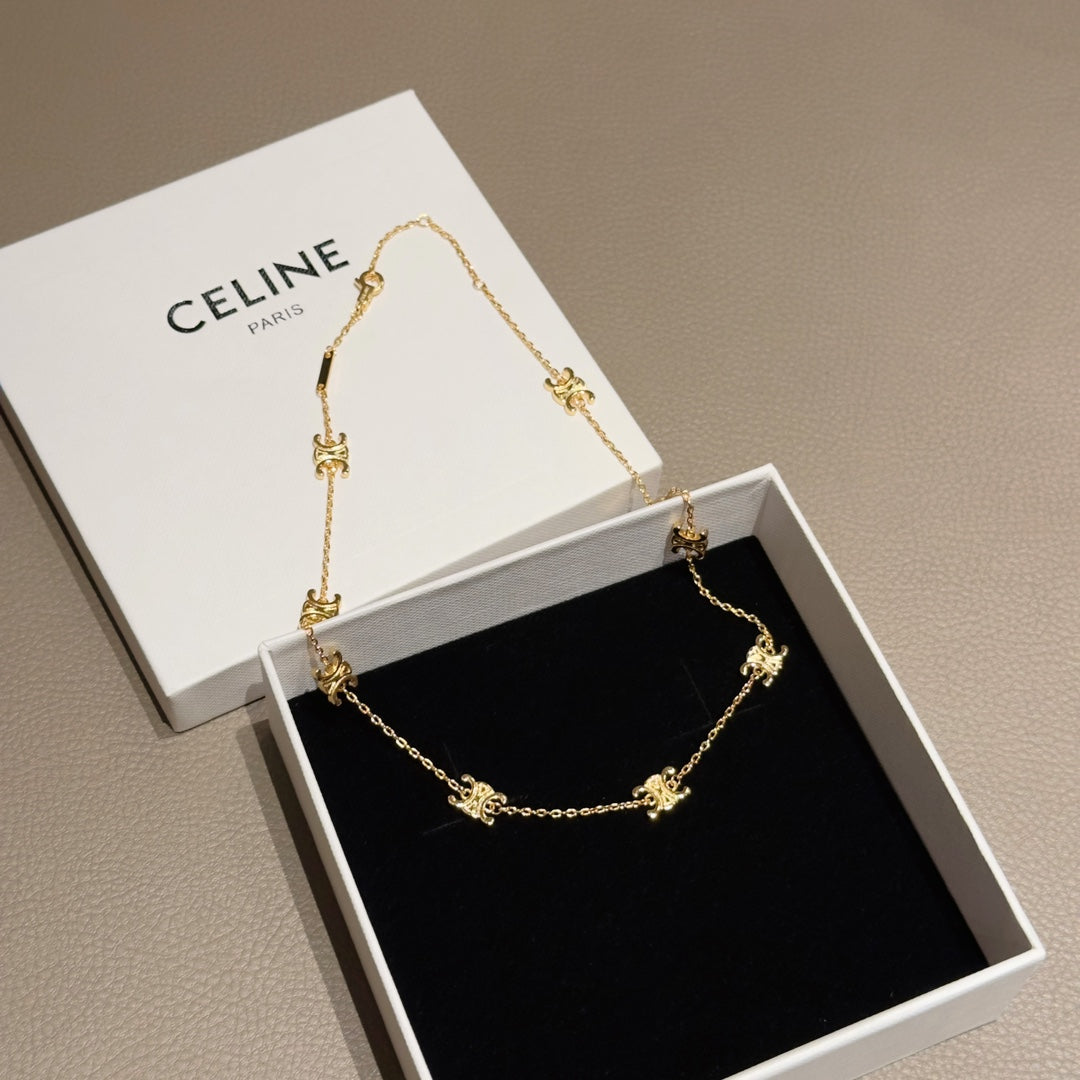 Celine Triomphe Pendant Necklace