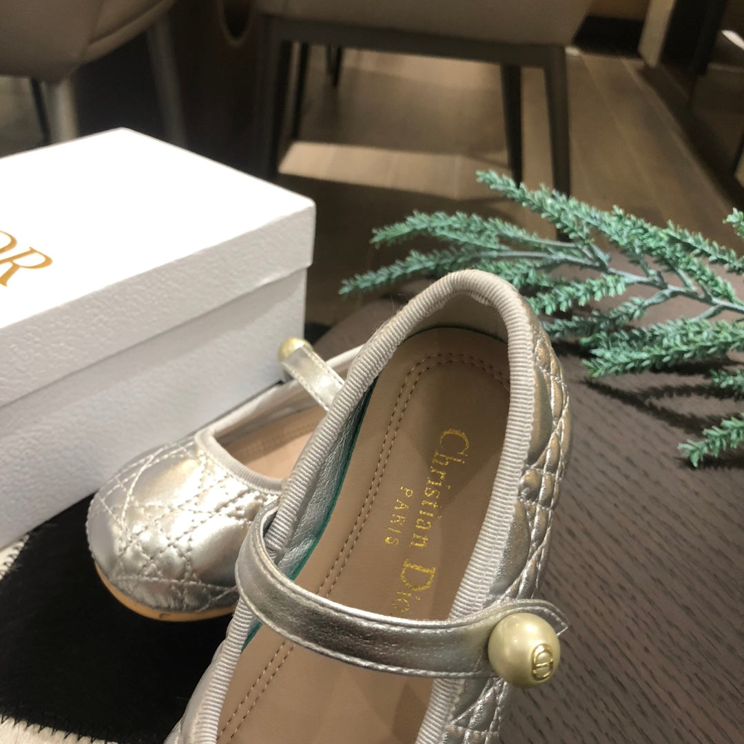 Dior DioBady Ballet Quilted Flats – Kids Collection – 2024SS