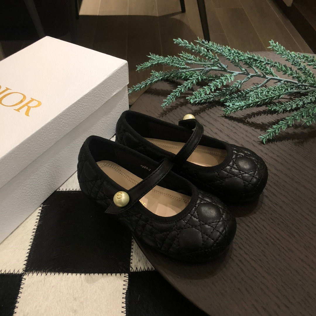 Dior DioBady Ballet Quilted Flats – Kids Collection – 2024SS