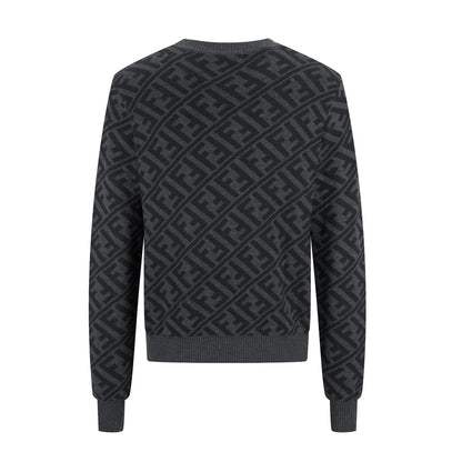 Fendi Jacquard Double F Wool Sweater