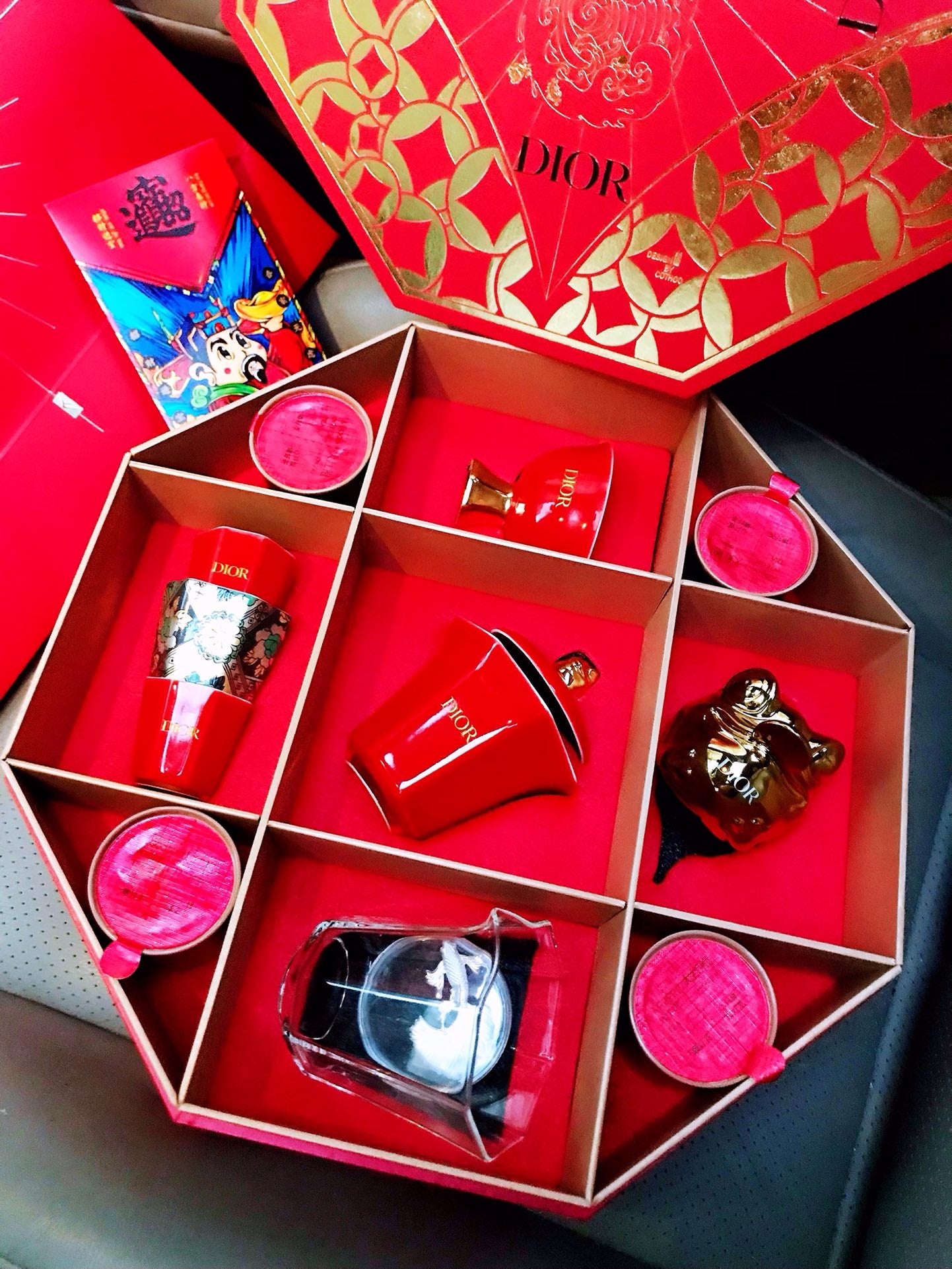 Dior Chinese Red Fortune Tea Set