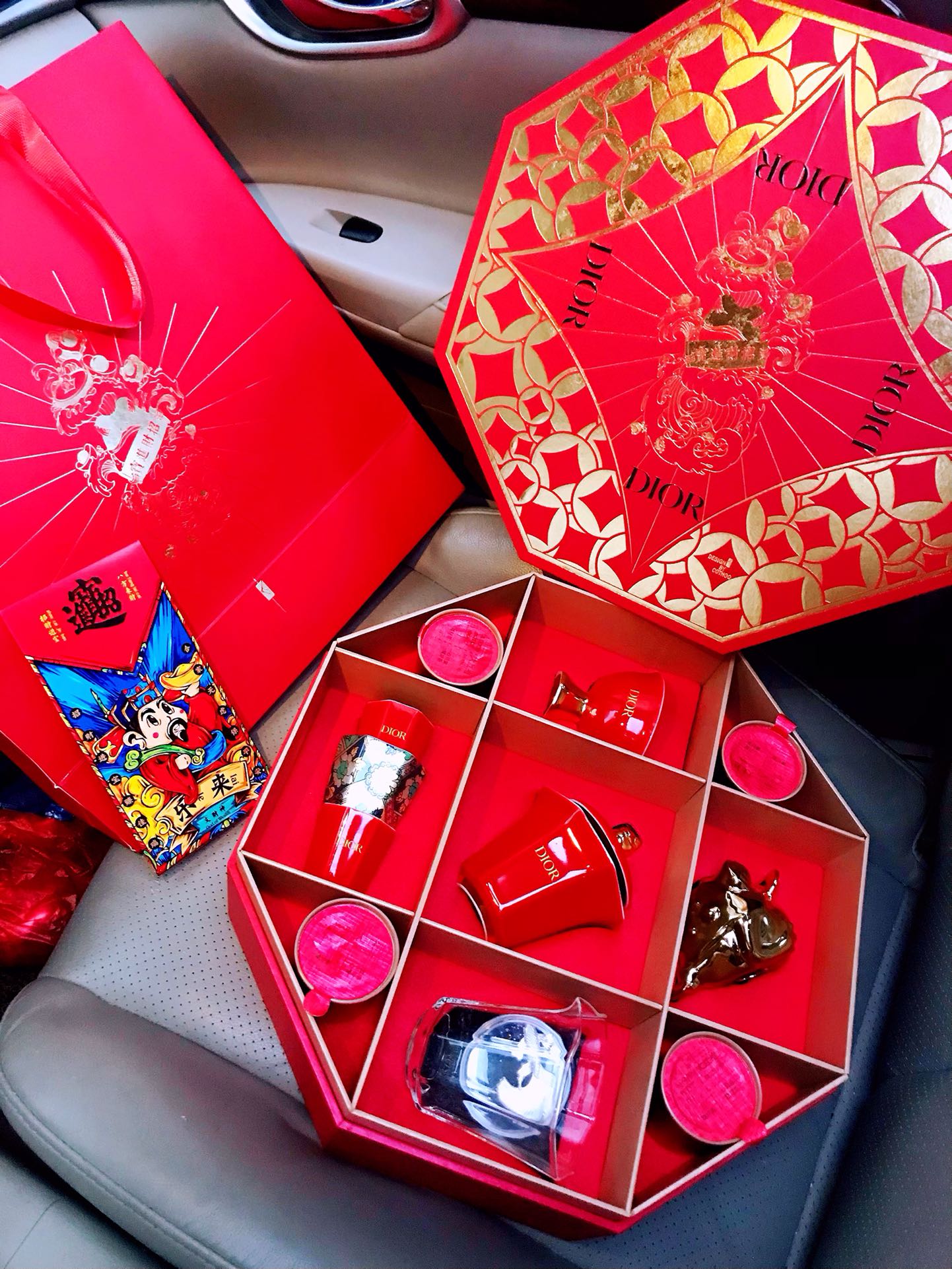Dior Chinese Red Fortune Tea Set