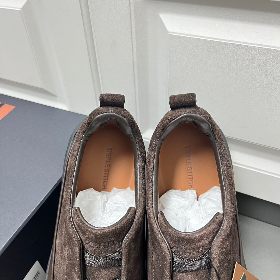 Zegna Triple Stitch™ Monte Perforated Casual Shoes