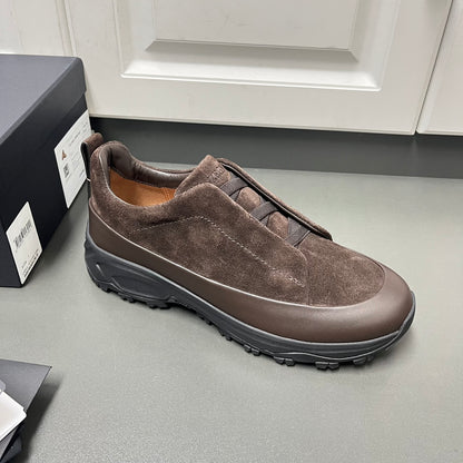 Zegna Triple Stitch™ Monte Suede Loafers – 2024 Collection