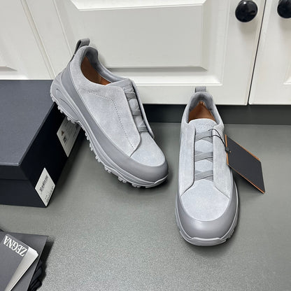 Zegna Triple Stitch™ Monte Suede Loafers – 2024 Collection
