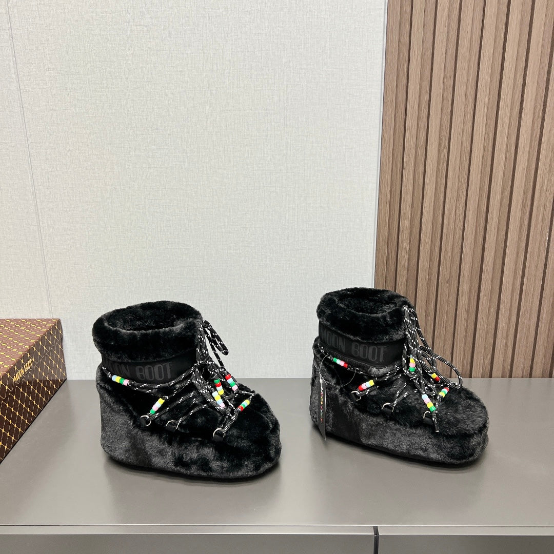 Moon Boot Y2K Fluffy Snow Boots – 2024FW