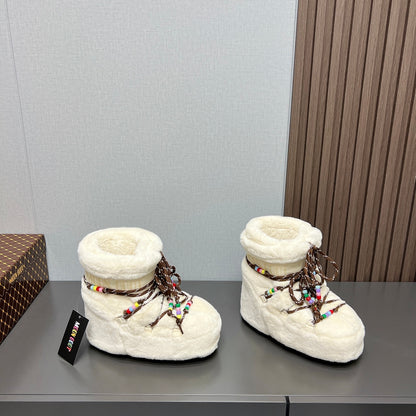 Moon Boot Y2K Fluffy Snow Boots – 2024FW