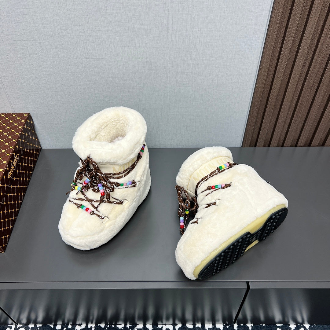 Moon Boot Y2K Fluffy Snow Boots – 2024FW
