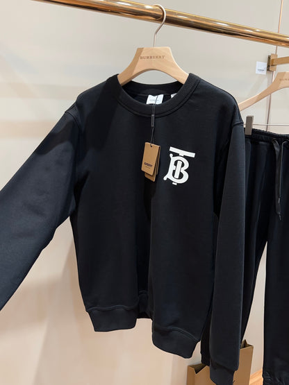 Burberry TB Monogram Cotton Crewneck Sweatshirt