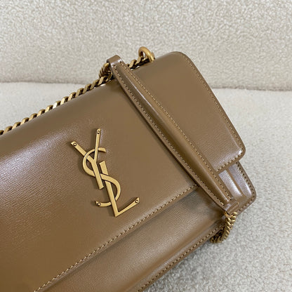 Saint Laurent Sunset Shoulder Bag – Milk Tea