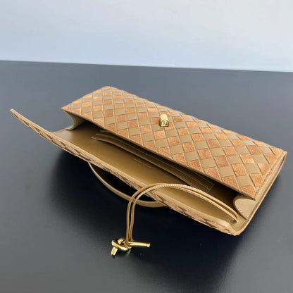 Bottega Veneta Suede Woven Clutch Bag – Autumn/Winter Collection
