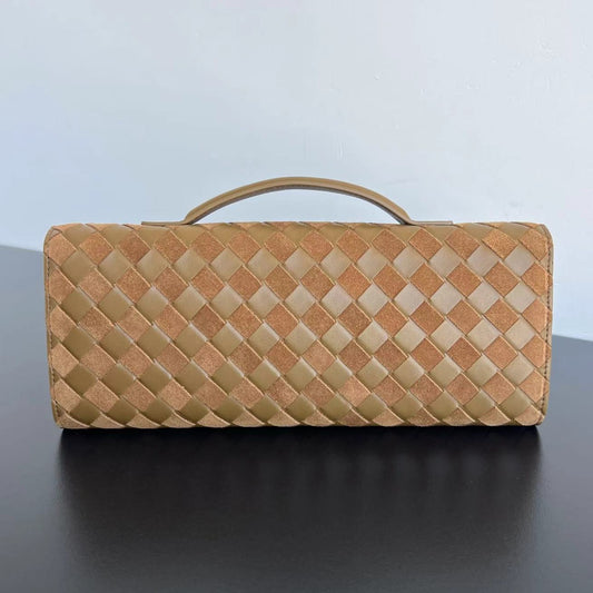 Bottega Veneta Suede Woven Clutch Bag – Autumn/Winter Collection
