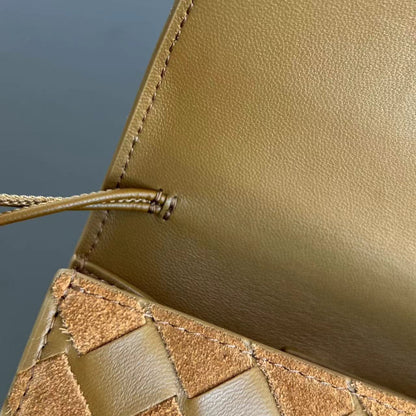 Bottega Veneta Suede Woven Clutch Bag – Autumn/Winter Collection