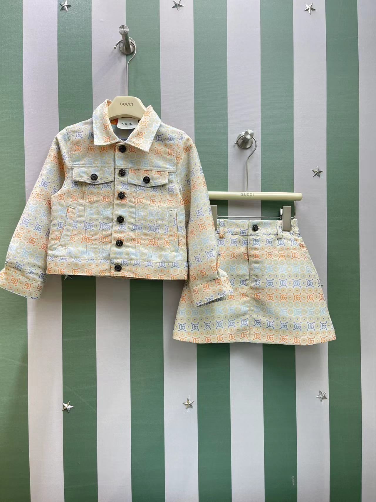 Gucci Children's Jacquard Skirt Set – 2025SS