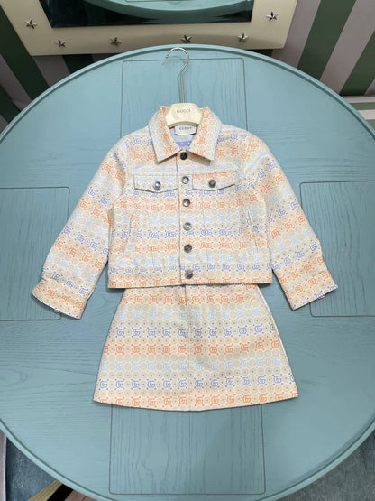 Gucci Children's Jacquard Skirt Set – 2025SS