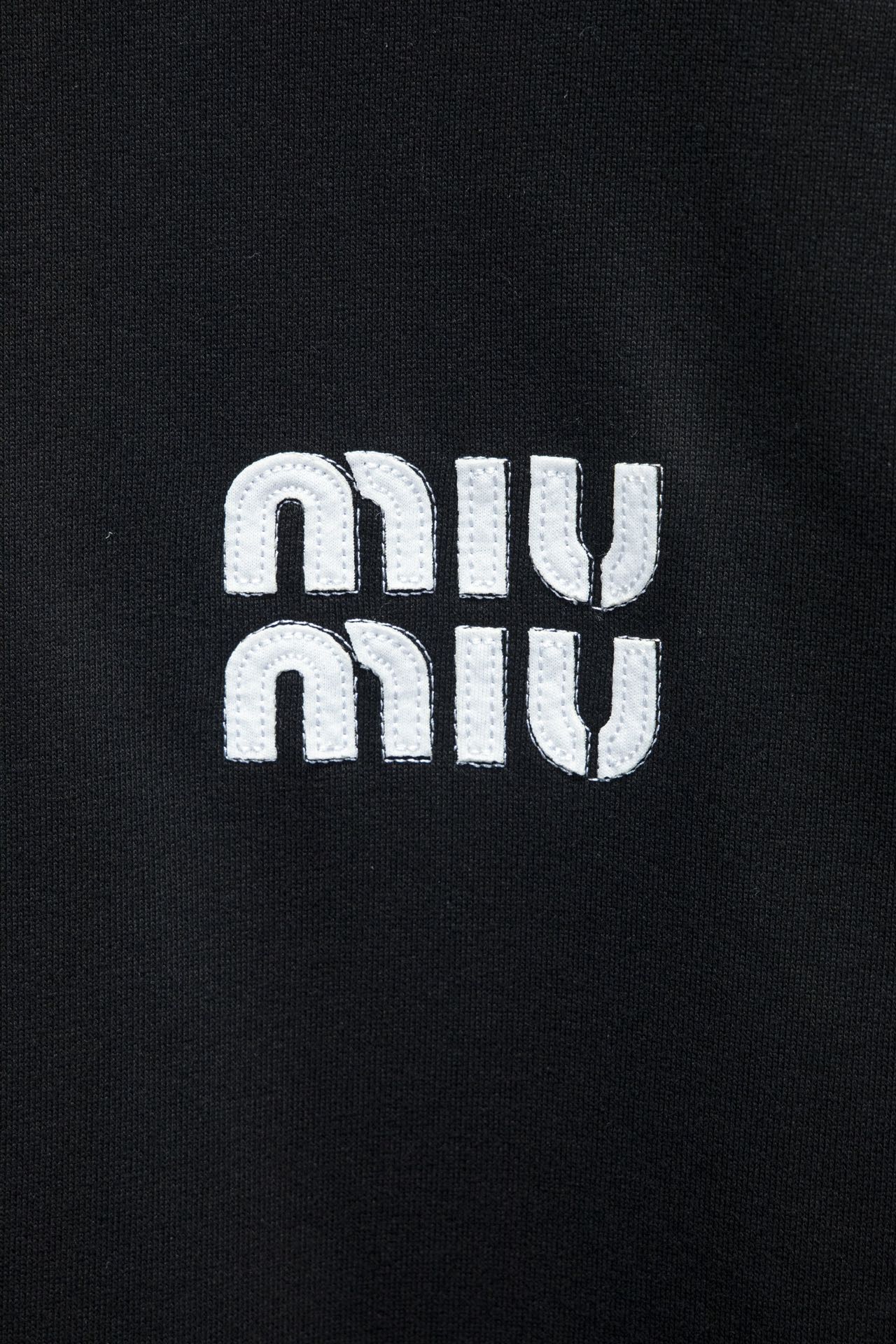 Miu Miu Embroidered Oversize Cotton Sweatshirt