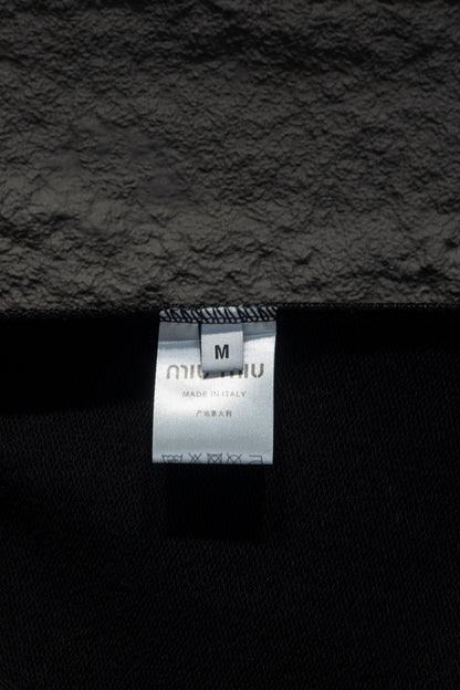 Miu Miu Embroidered Oversize Cotton Sweatshirt