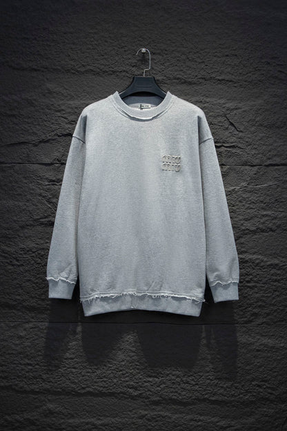 Miu Miu Embroidered Oversize Cotton Sweatshirt