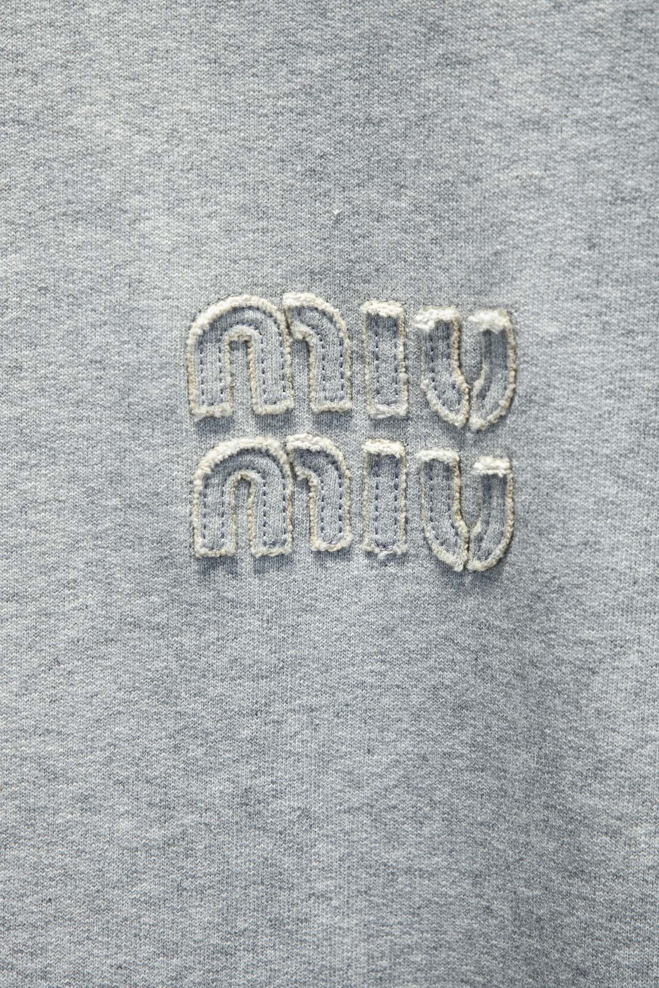 Miu Miu Embroidered Oversize Cotton Sweatshirt