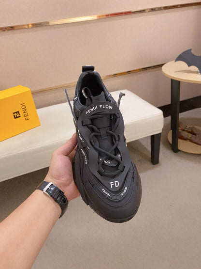 Fendi Men's Casual Leather Sneakers – 2025 Collection
