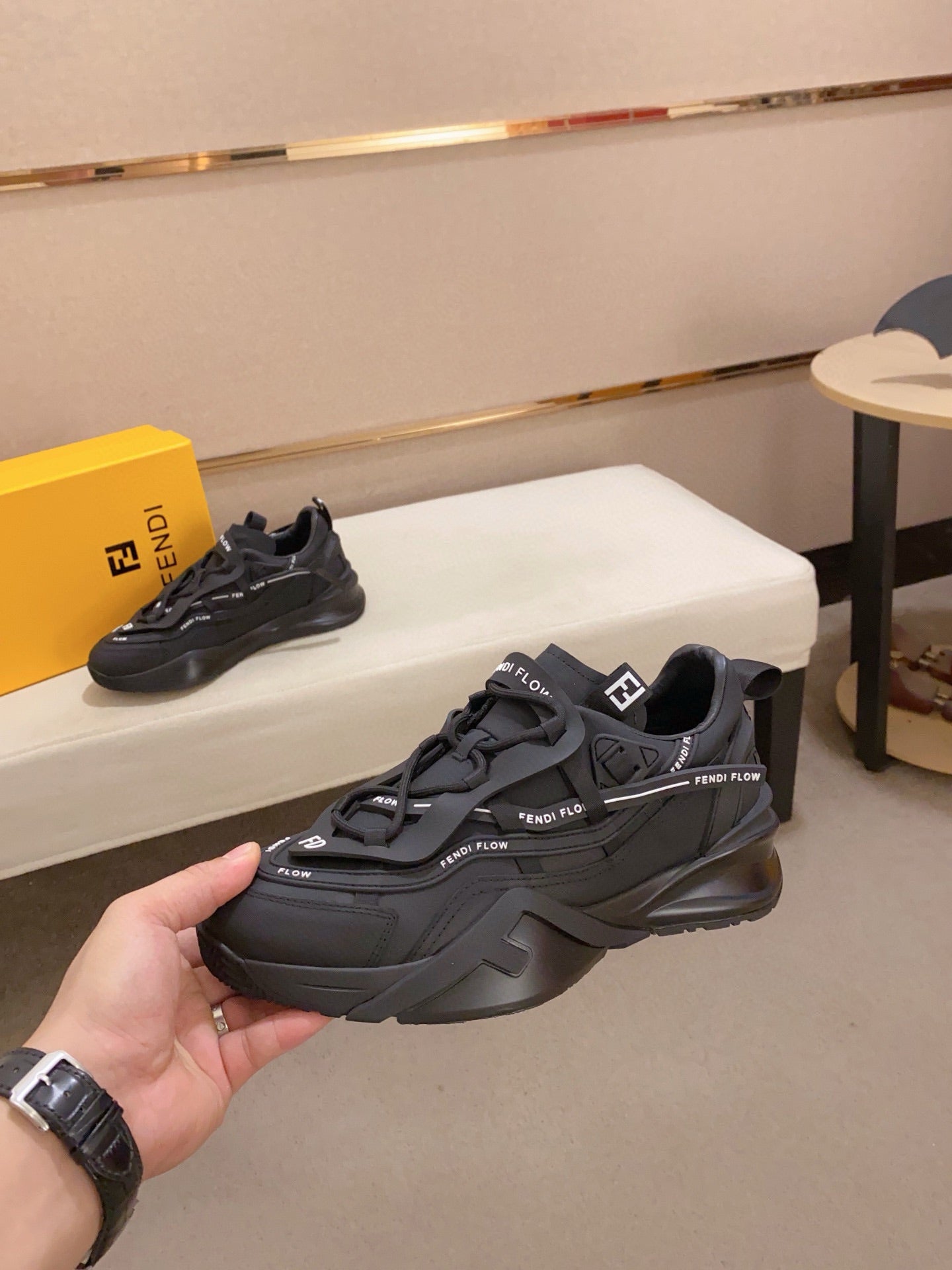 Fendi Men's Casual Leather Sneakers – 2025 Collection