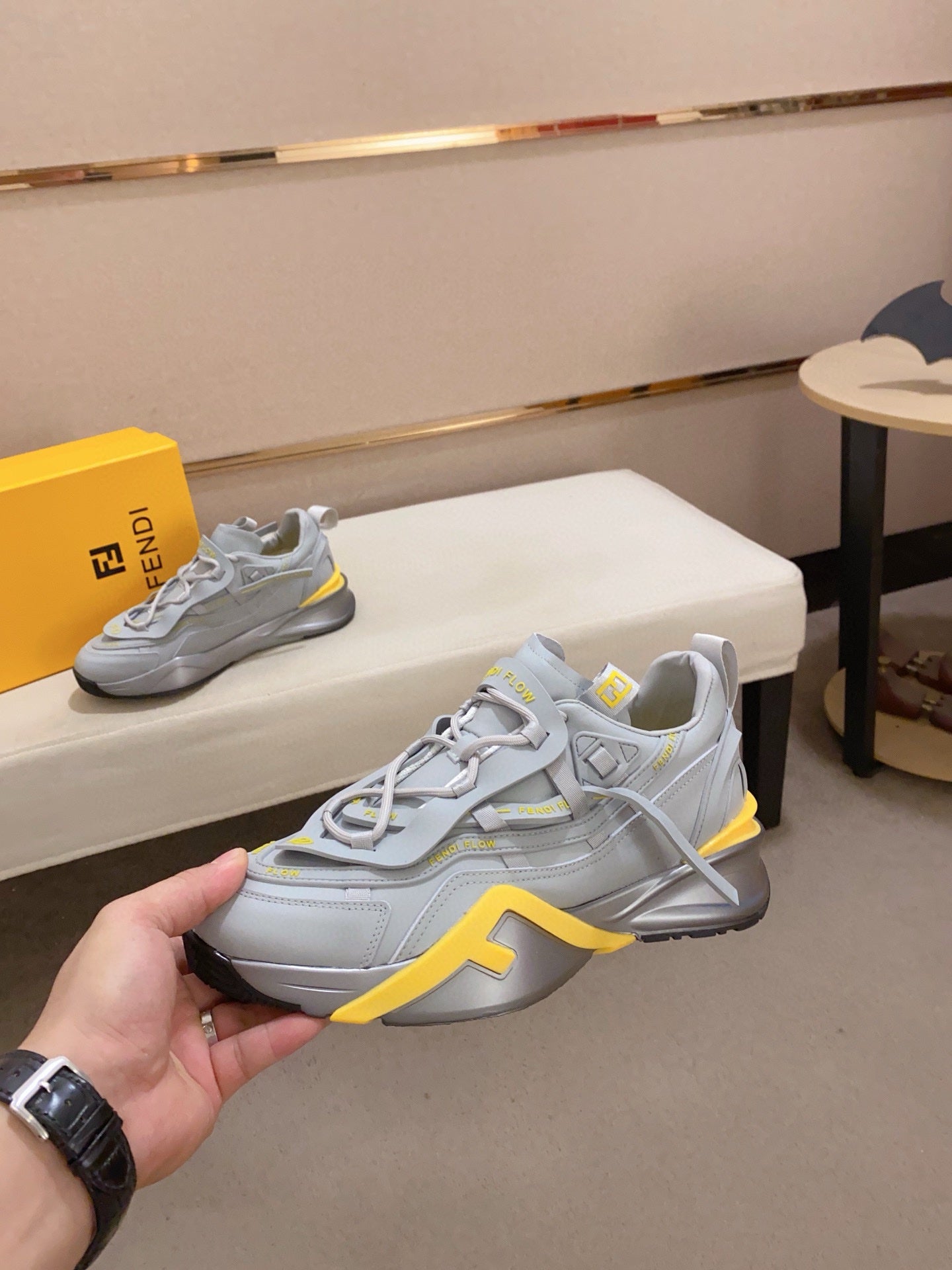 Fendi Men's Casual Leather Sneakers – 2025 Collection