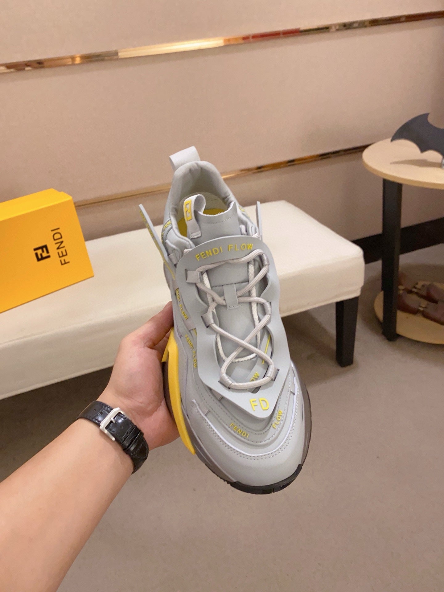 Fendi Men's Casual Leather Sneakers – 2025 Collection