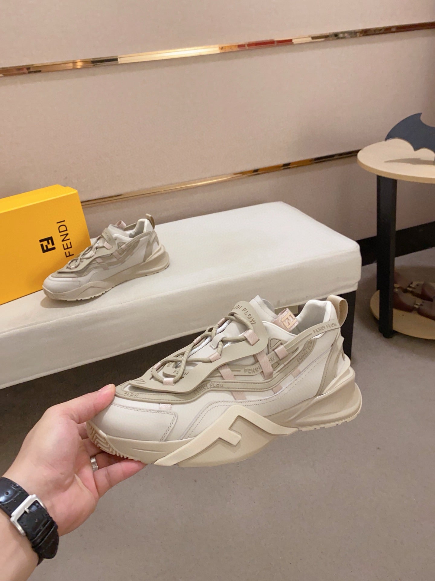 Fendi Men's Casual Leather Sneakers – 2025 Collection