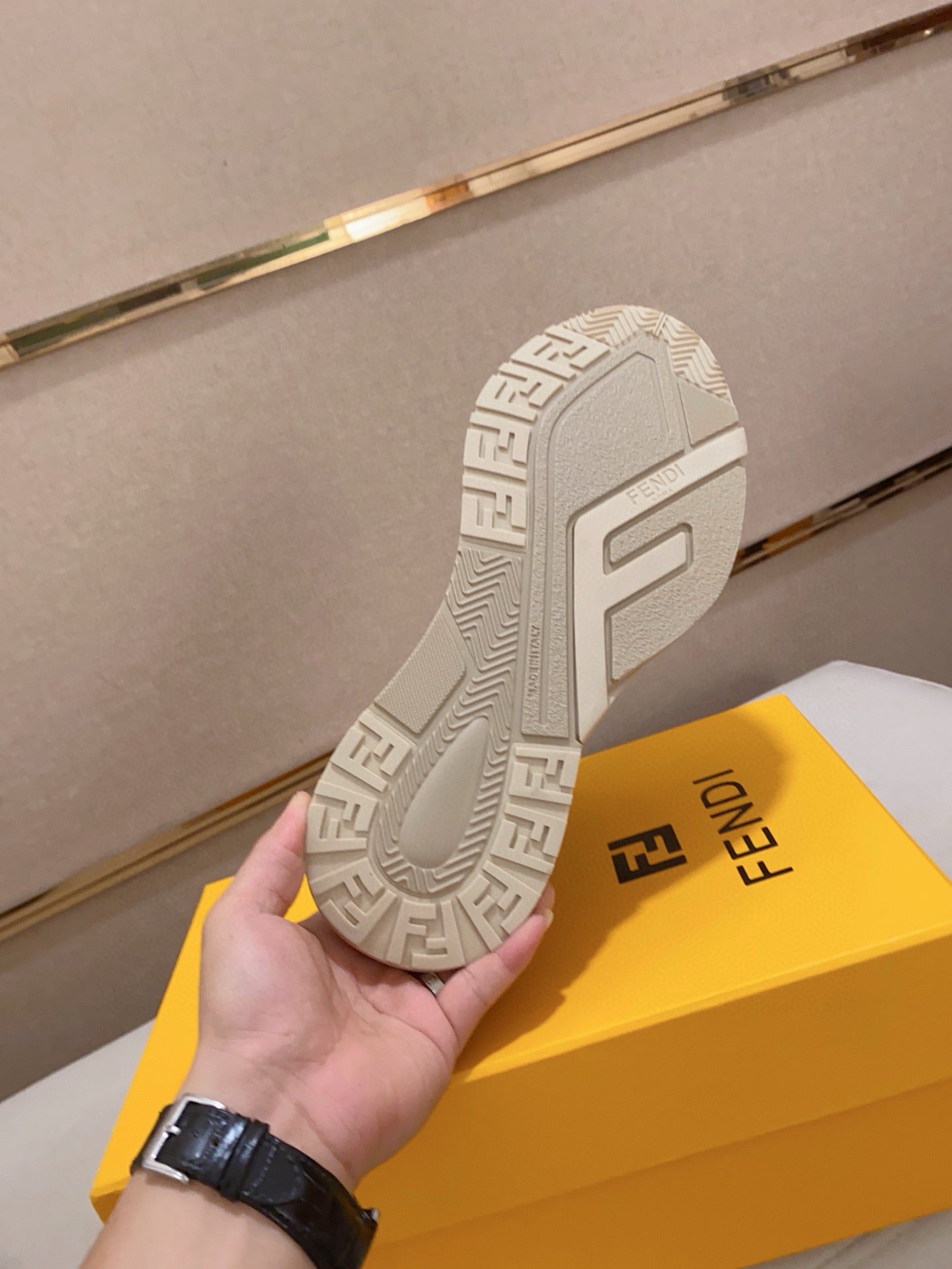 Fendi Men's Casual Leather Sneakers – 2025 Collection