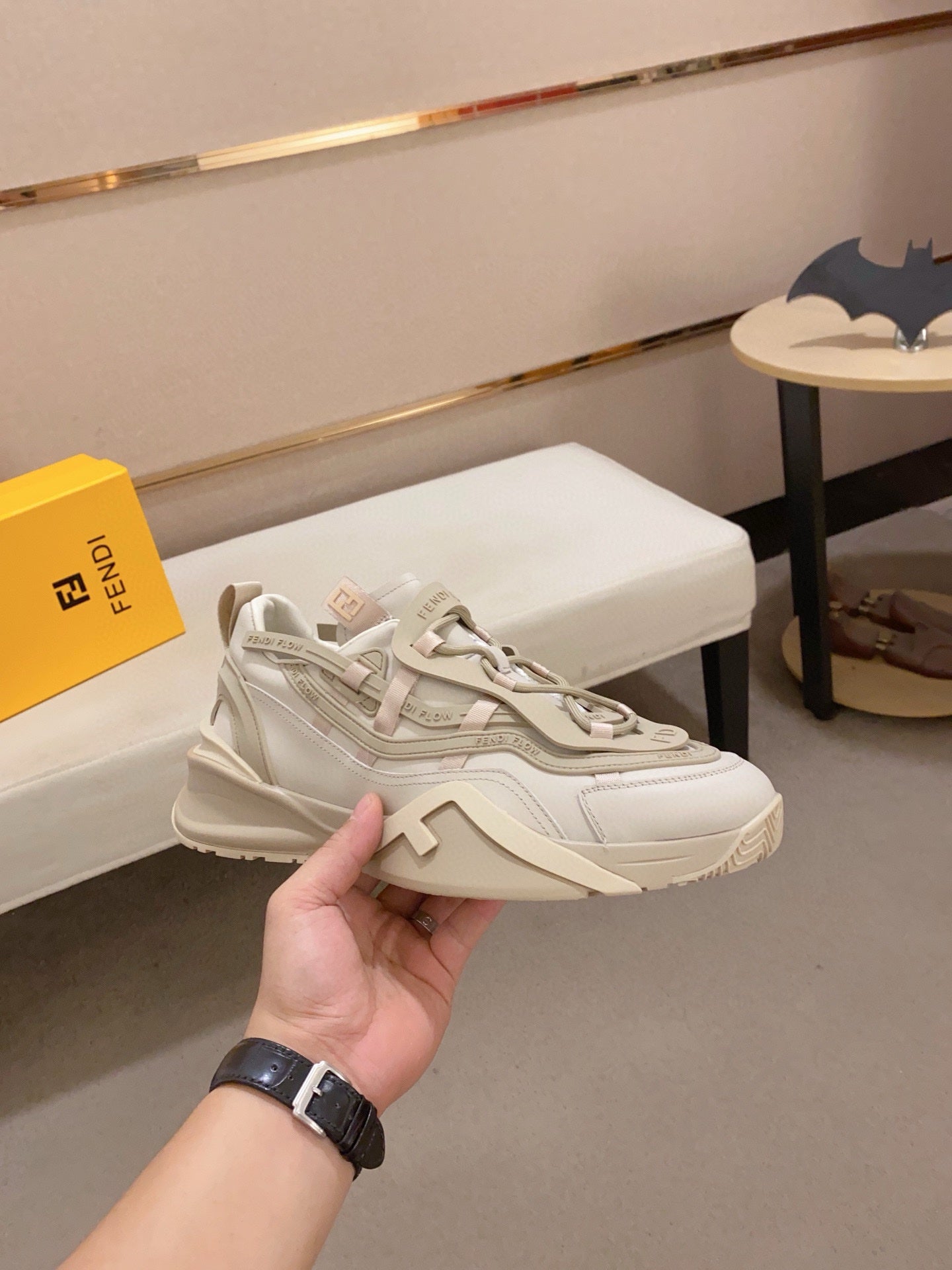 Fendi Men's Casual Leather Sneakers – 2025 Collection