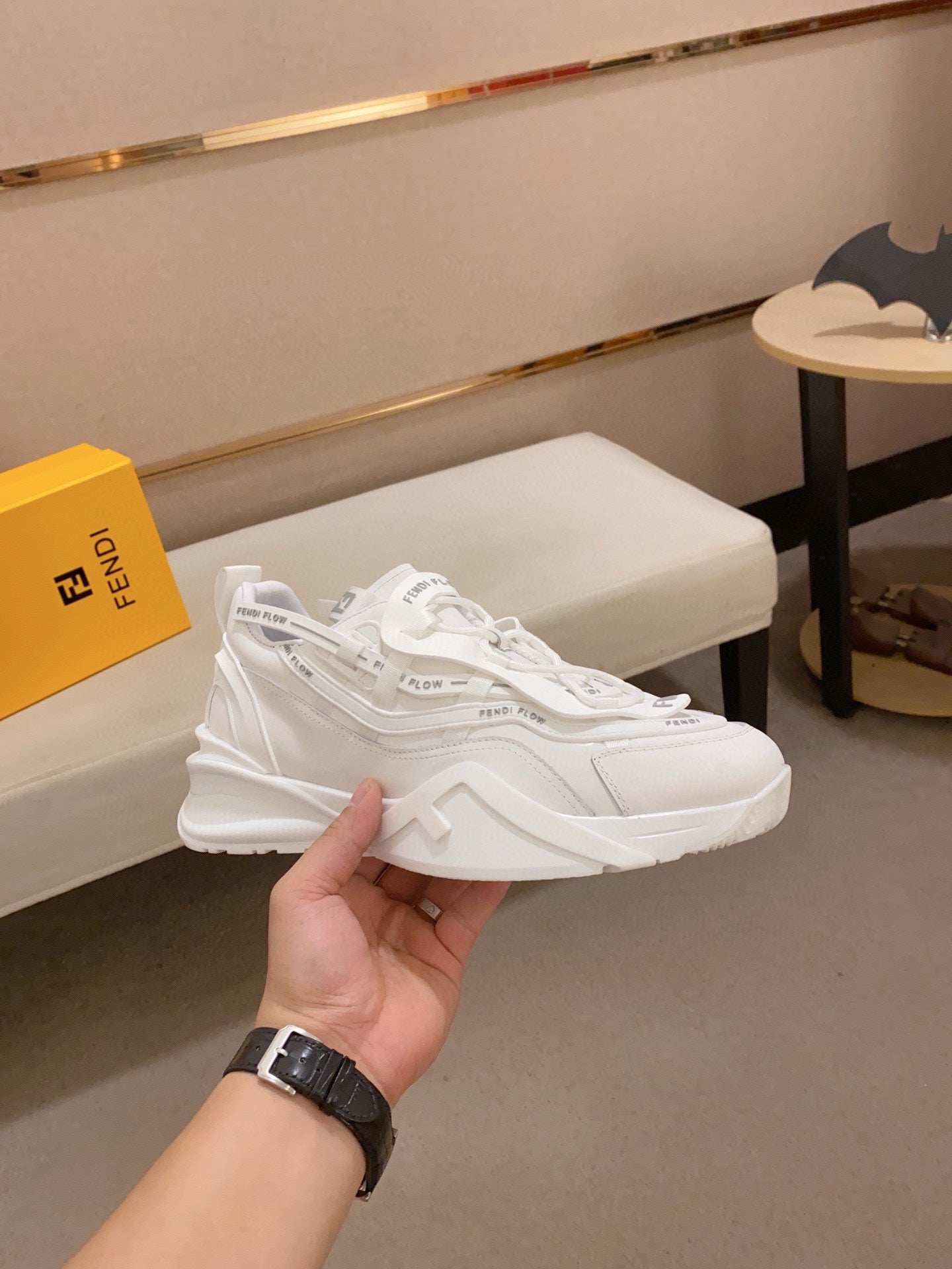 Fendi Men's Casual Leather Sneakers – 2025 Collection