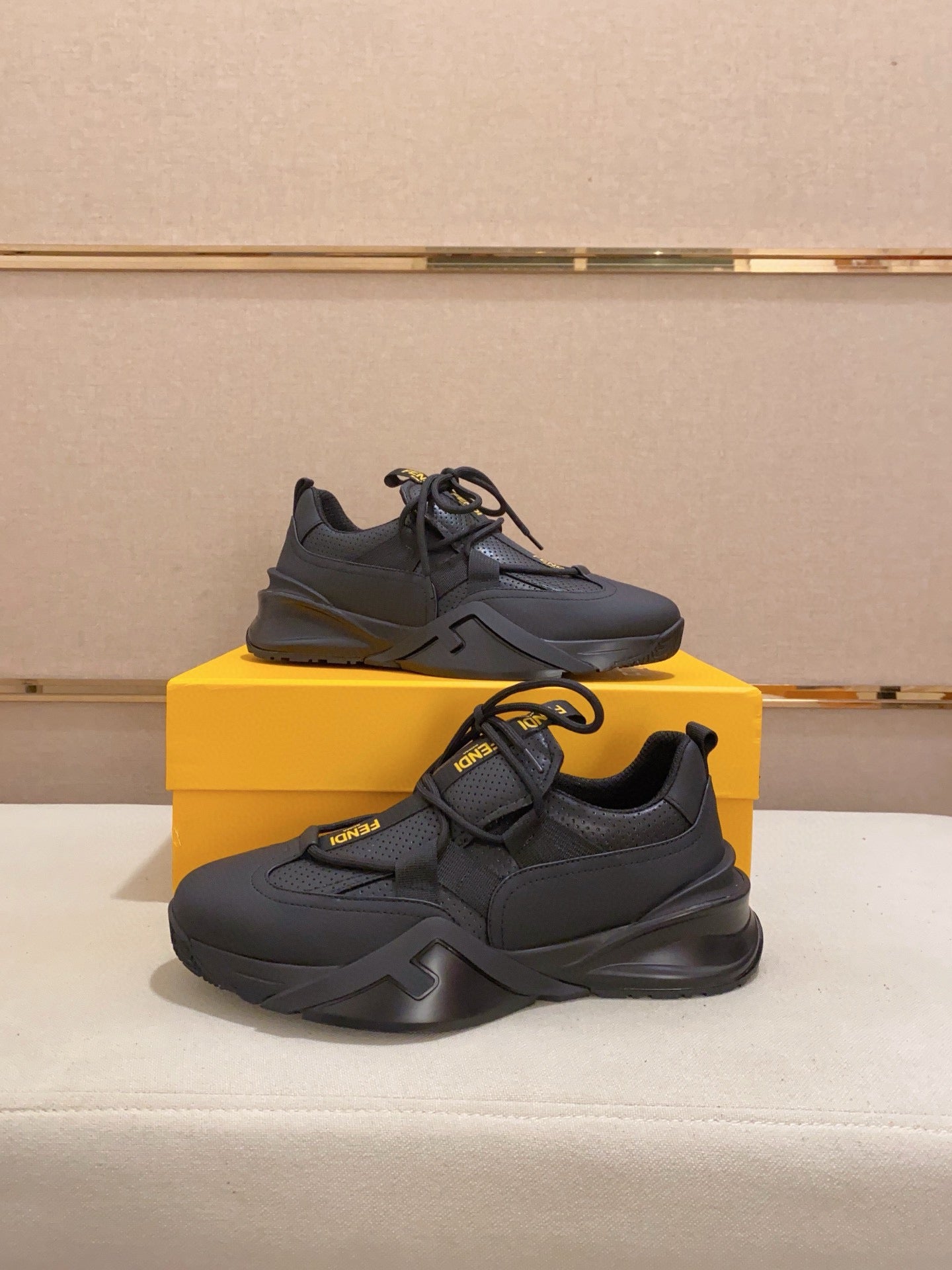 Fendi Men's Casual Leather Sneakers – 2025 Collection