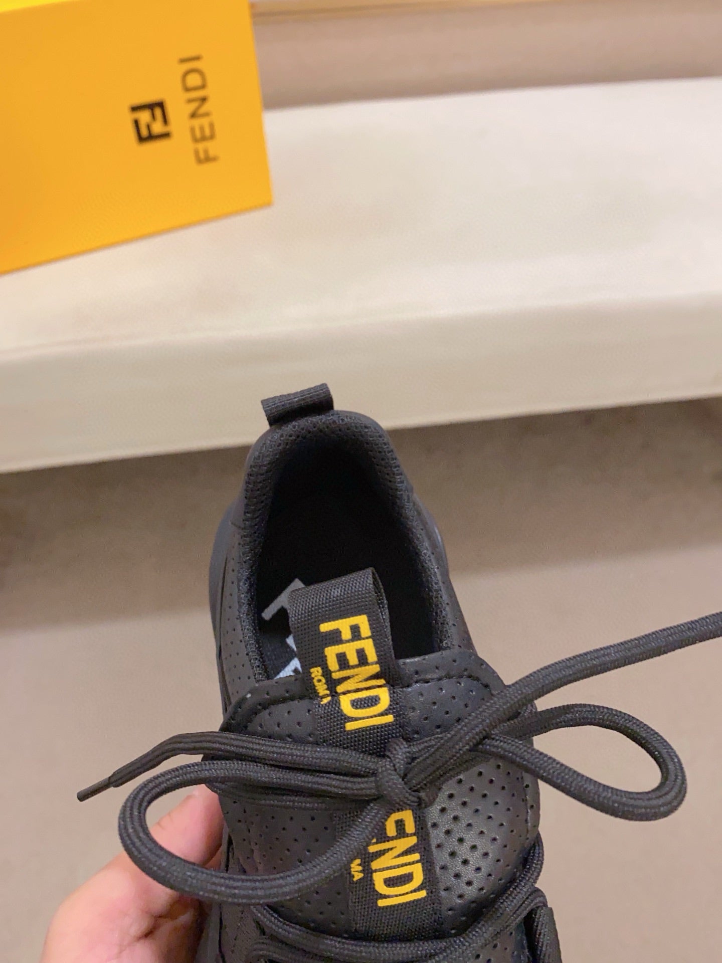Fendi Men's Casual Leather Sneakers – 2025 Collection