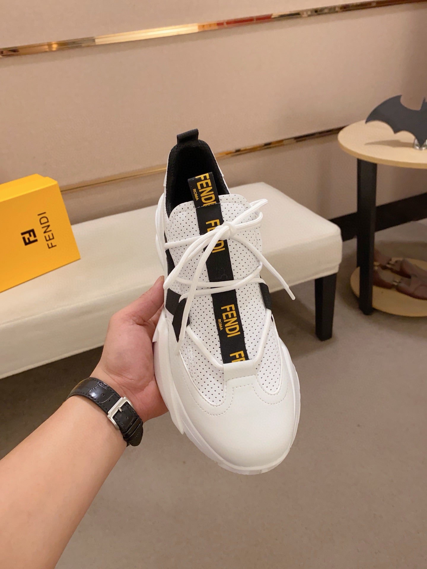 Fendi Men's Casual Leather Sneakers – 2025 Collection