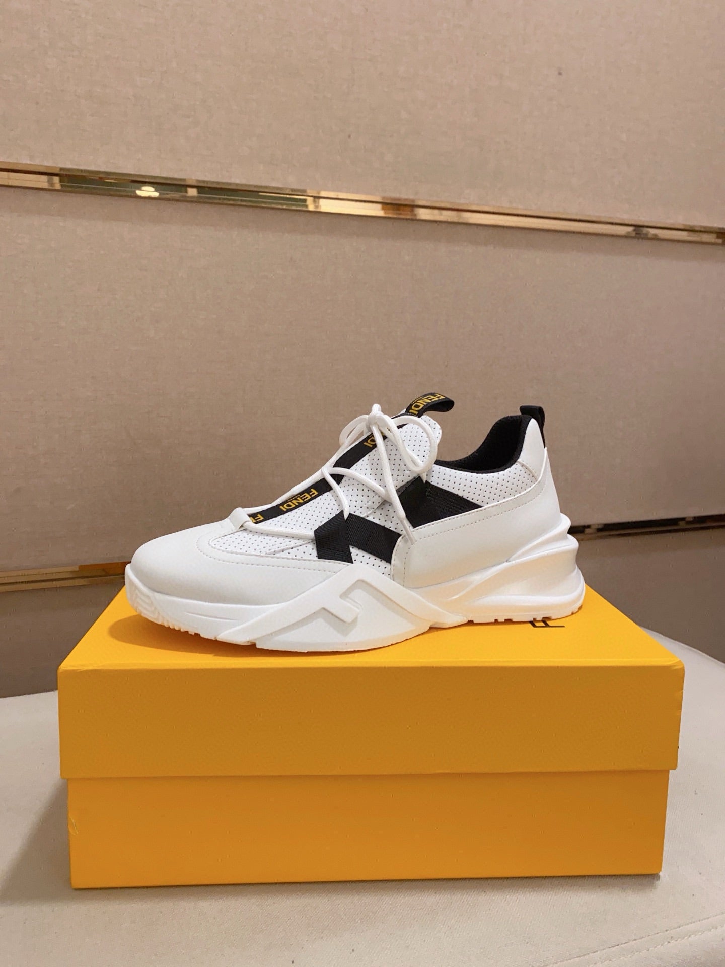 Fendi Men's Casual Leather Sneakers – 2025 Collection