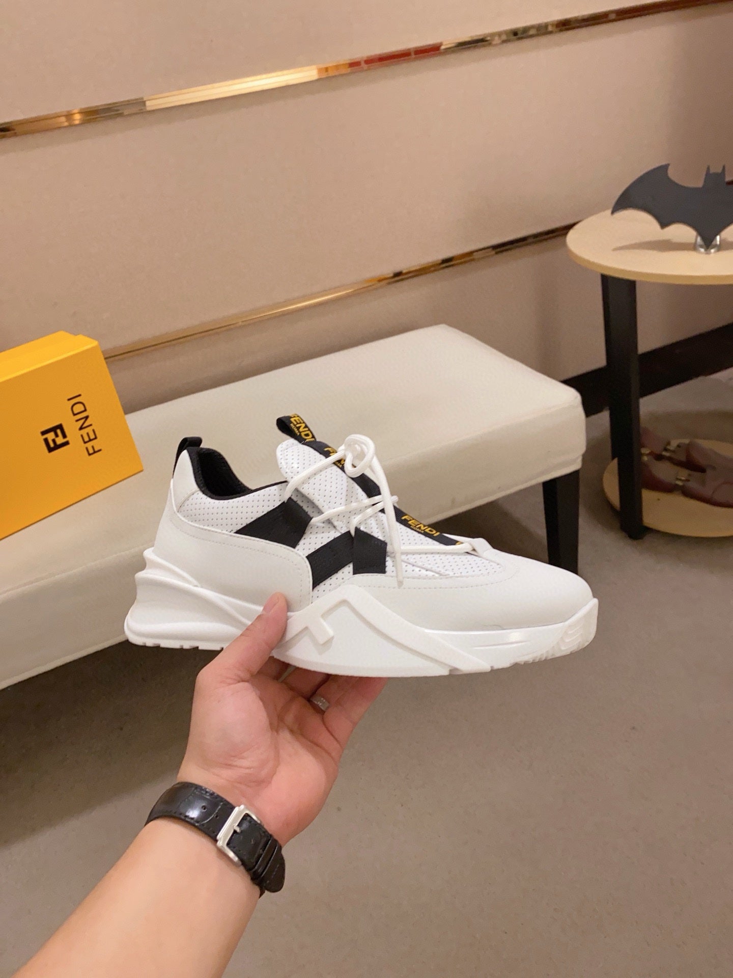 Fendi Men's Casual Leather Sneakers – 2025 Collection