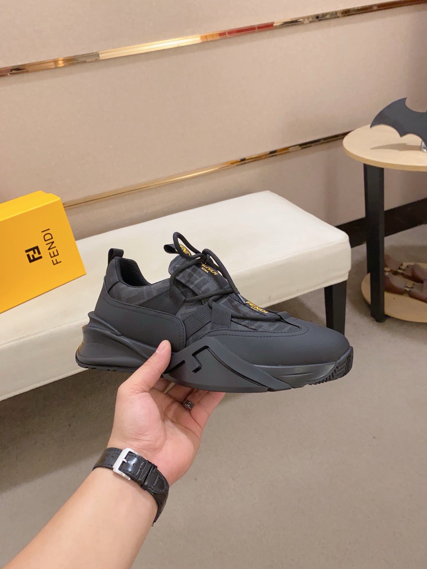 Fendi Men's Casual Leather Sneakers – 2025 Collection