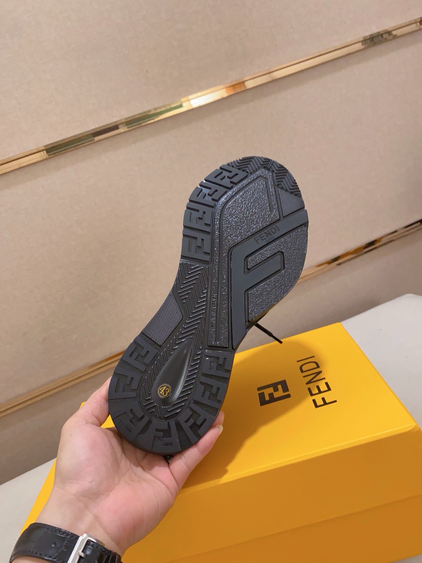 Fendi Men's Casual Leather Sneakers – 2025 Collection
