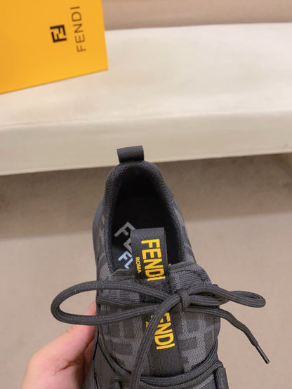 Fendi Men's Casual Leather Sneakers – 2025 Collection