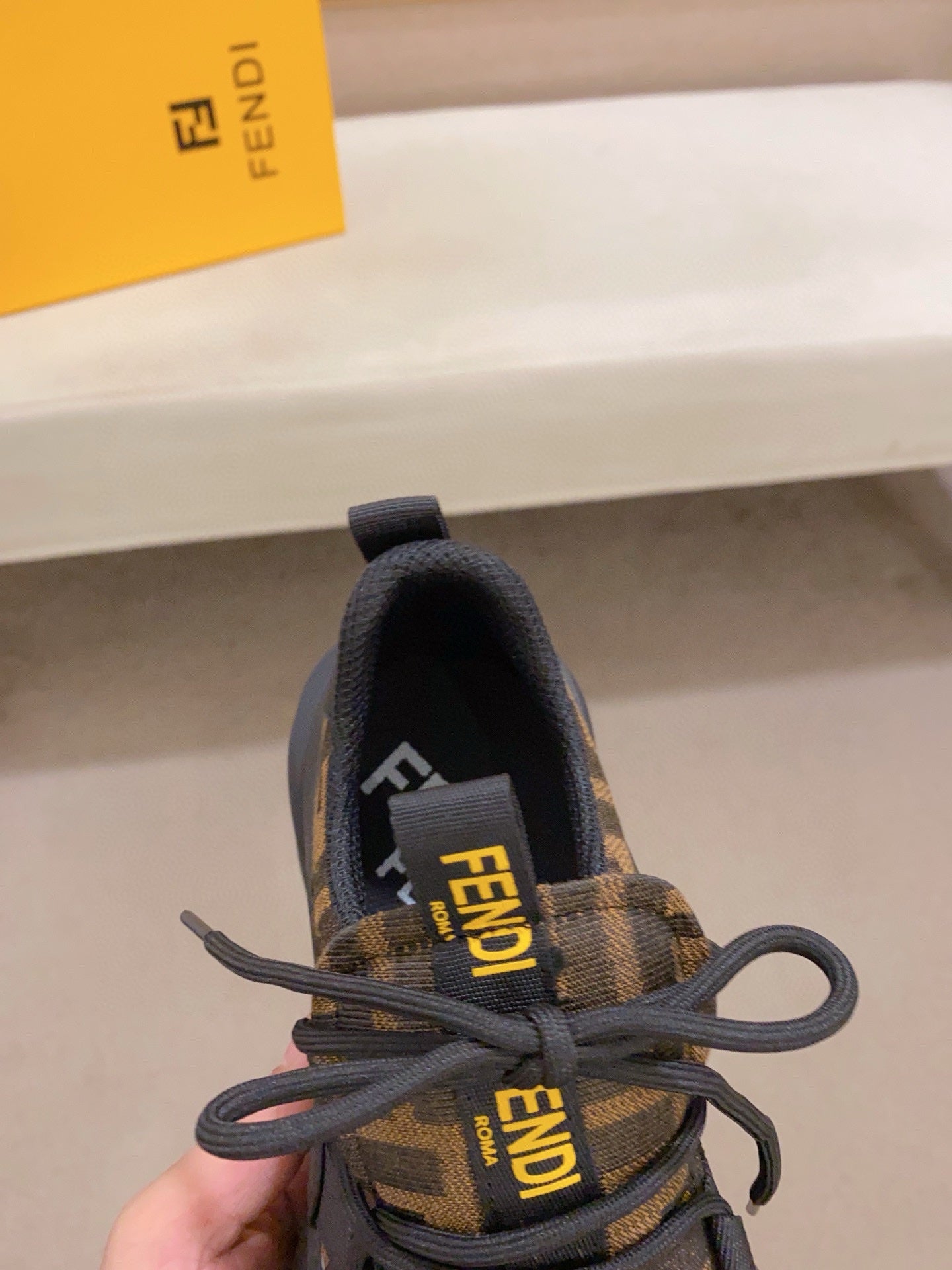 Fendi Men's Casual Leather Sneakers – 2025 Collection