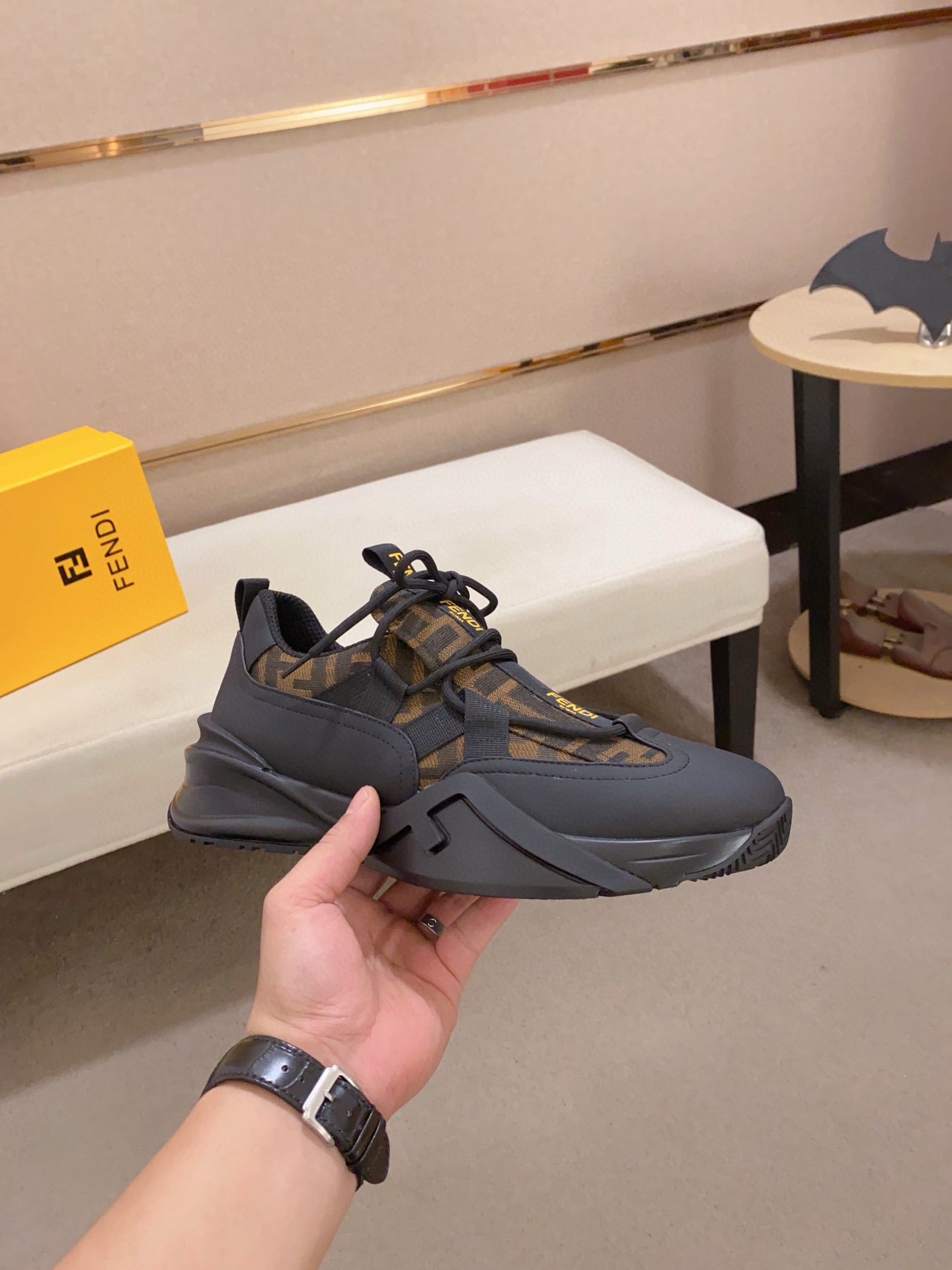 Fendi Men's Casual Leather Sneakers – 2025 Collection
