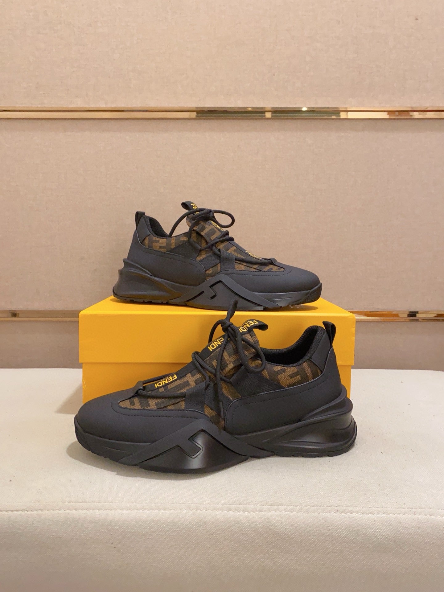 Fendi Men's Casual Leather Sneakers – 2025 Collection