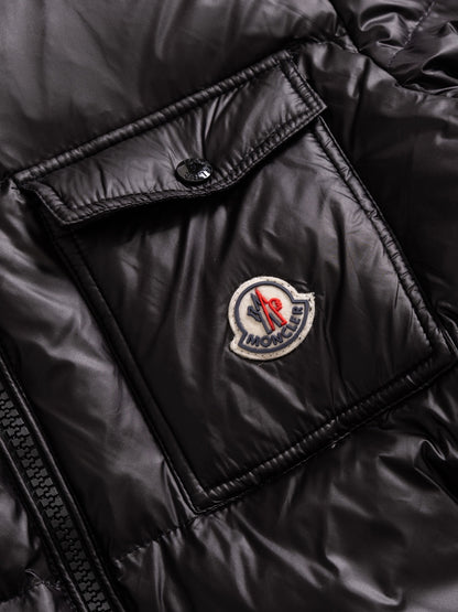 Moncler Three-Color Striped Short Down Jacket