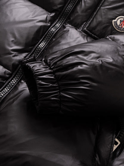 Moncler Three-Color Striped Short Down Jacket