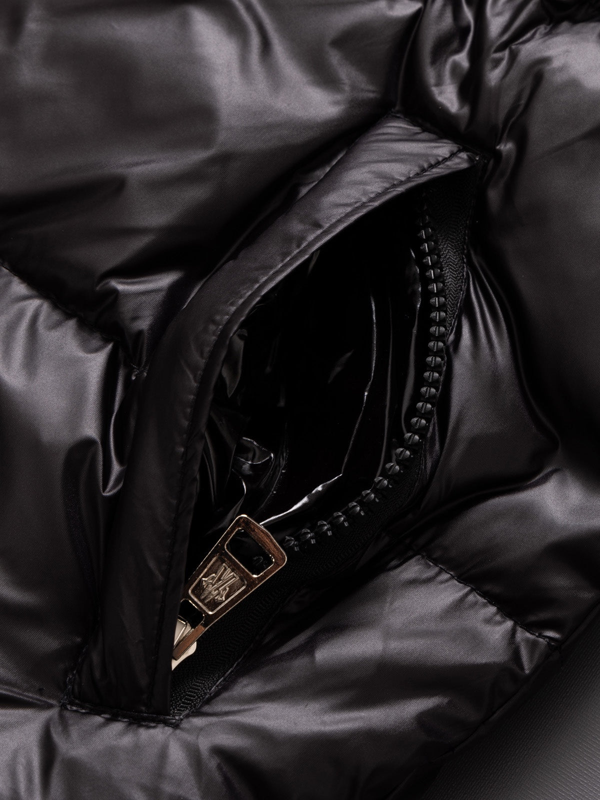 Moncler Three-Color Striped Short Down Jacket